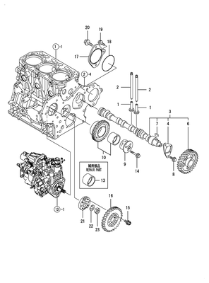 CAMSHAFT & DRIVING GEAR (3TNV84T-BKSA) CAMSHAFT & DRIVING GEAR (3TNV84T-BKSA)