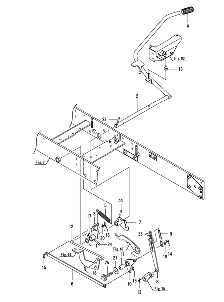 BRAKE PEDAL (SC2400(YANMAR))