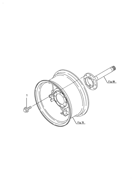 HUB BOLT (EX450(YANMAR))