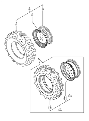 FRONT WHEEL TIRE(8-16) (YT359Y)
