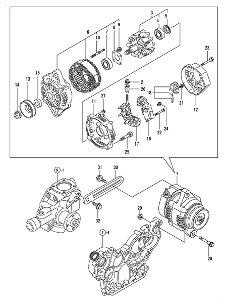 (14A)GENERATOR (4TNE98-URTLD)