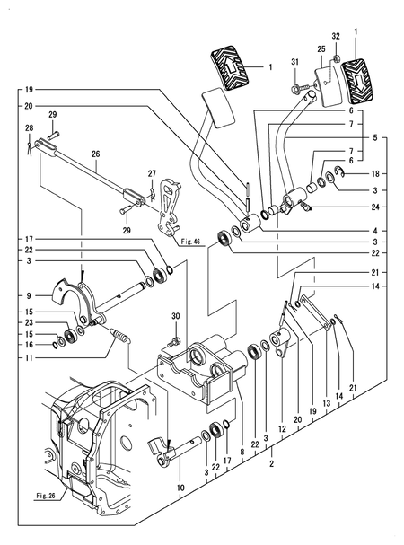 HYDRAULIC PEDAL (SX3100(CCY))