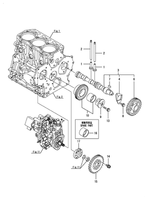 CAMSHAFT & DRIVING GEAR (3TNV88F-ESGY) CAMSHAFT & DRIVING GEAR (3TNV88F-ESGY)