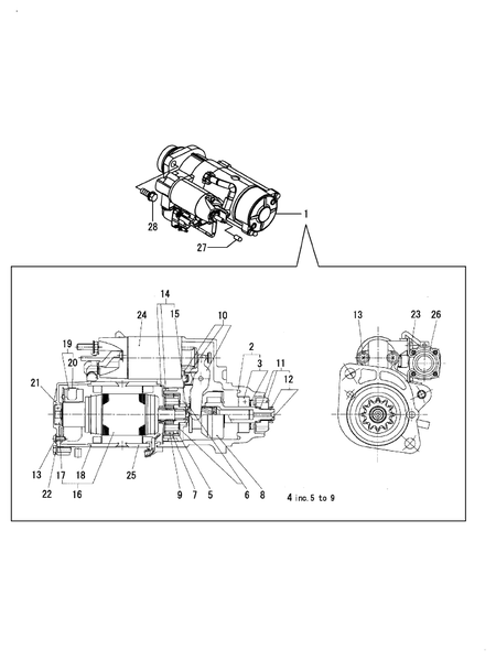 STARTER MOTOR (4TN107FHT-4SSH1) STARTER MOTOR (4TN107FHT-4SSH1)