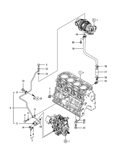 LUB.OIL LINE (4TNV84T-ZDSAD)