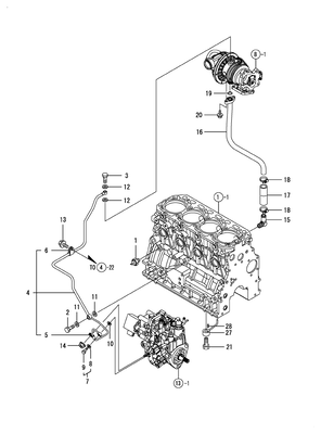 LUB.OIL LINE (4TNV84T-ZDSAD) LUB.OIL LINE (4TNV84T-ZDSAD)
