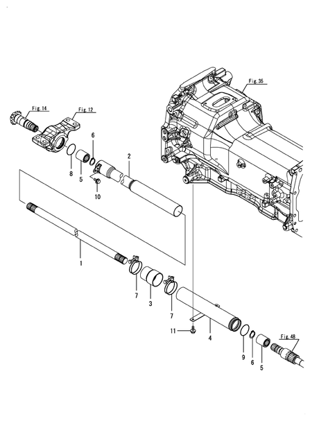 PROPELLER SHAFT (LX4100(YANMAR))