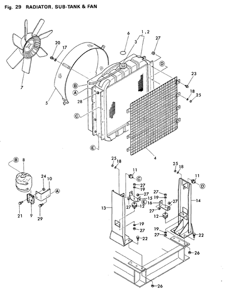 RADIATOR, SUB-TANK & FAN (4T112TLE-PP)