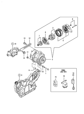 GENERATOR (4TNV106-GGE) GENERATOR (4TNV106-GGE)