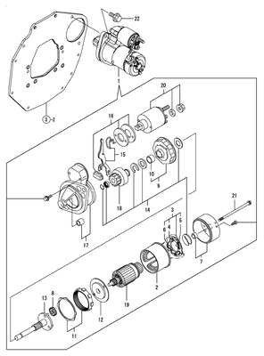STARTING MOTOR (3TNM72-AMW) STARTING MOTOR (3TNM72-AMW)