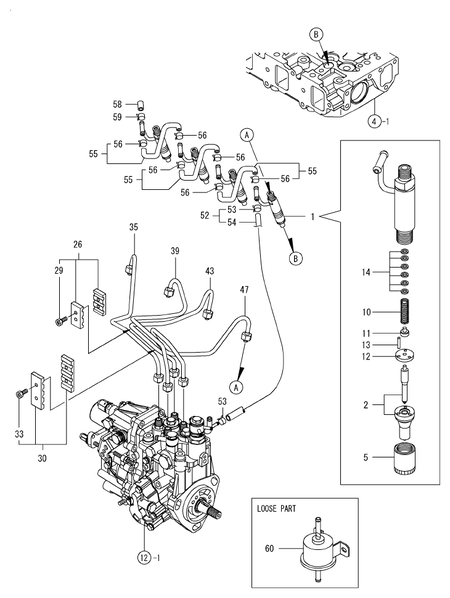 FUEL INJECTION VALVE (4TNV88-XAT)