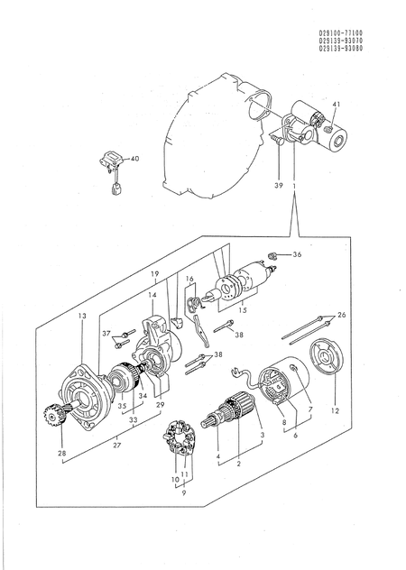 STARTING MOTOR (3TN84TL-RTBZ)
