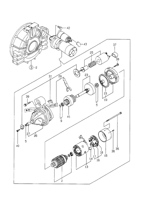 STARTING MOTOR (4TNE98-TBL) STARTING MOTOR (4TNE98-TBL)