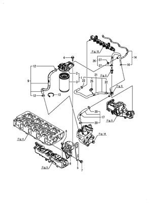 FUEL PIPE (4TNV86CT-GGE) FUEL PIPE (4TNV86CT-GGE)