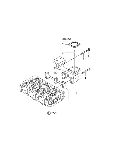 EXHAUST MANIFOLD (3TNV88-DSA3)
