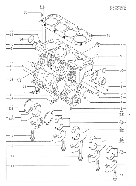 CYLINDER BLOCK (4TN100TL-MCC)