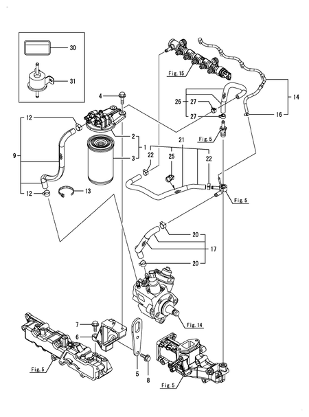 FUEL PIPE (4TNV86CT-DTR)