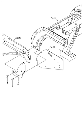 FENDER LOWER COVER(SUPPORT)(ROPS) (YT235Y)