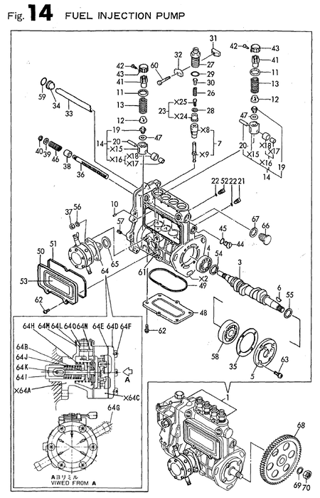 FUEL INJECTION PUMP (4TN82E-AS) FUEL INJECTION PUMP (4TN82E-AS)