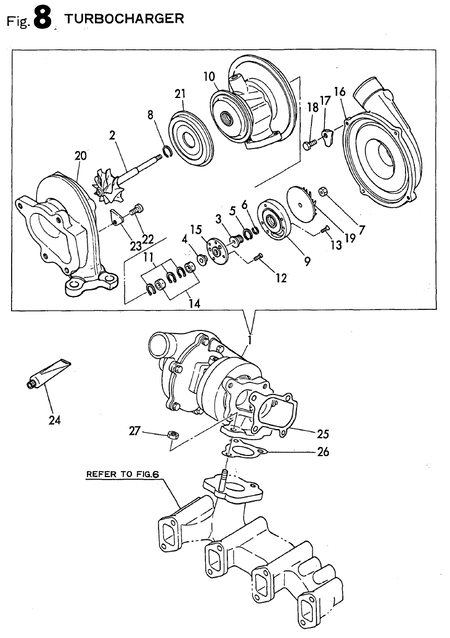 TURBOCHARGER (4TN82TE-MD)