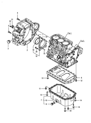 FLYWHEEL HOUSING & OIL SUMP (3TNV86CT-DYEM) FLYWHEEL HOUSING & OIL SUMP (3TNV86CT-DYEM)