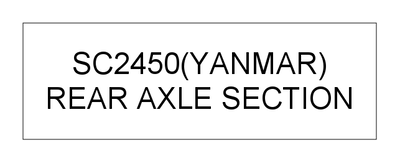 REAR AXLE SECTION (SC2450(YANMAR))
