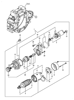 STARTER MOTOR (4TNV88C-DSA) STARTER MOTOR (4TNV88C-DSA)