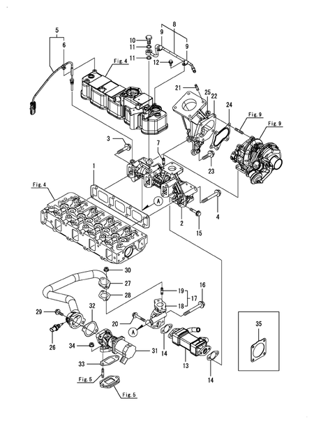 EXHAUST MANIFOLD (4TNV86CT-DTR)