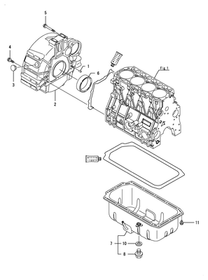 FLYWHEEL HOUSING & OIL SUMP (4TNV98T-ZNSAD) FLYWHEEL HOUSING & OIL SUMP (4TNV98T-ZNSAD)
