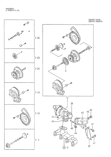 TURBO-CHARGER (4TN84L-RGL)
