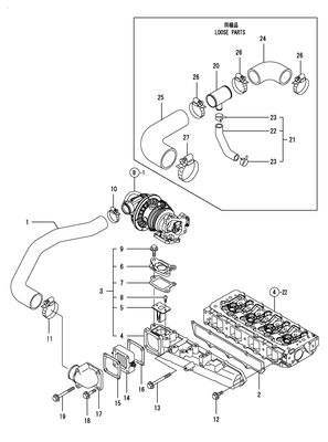 SUCTION MANIFOLD (4TNV84T-ZDSA3D)