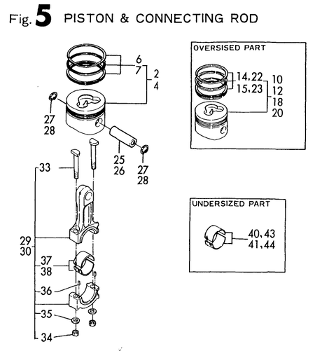 PISTON & CONNECTING ROD (L40AE-S)