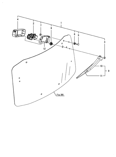 REAR WIPER (YT357AJ,Y(100001-)
