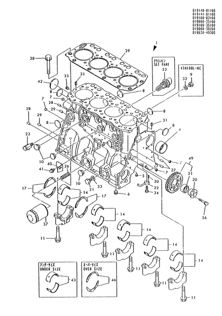 CYLINDER BLOCK (4TN100TL-NC) CYLINDER BLOCK (4TN100TL-NC)