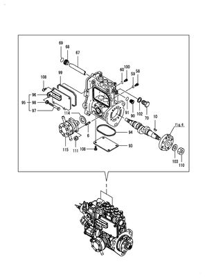 FUEL INJECTION PUMP (3TNV80F-NXDYA)
