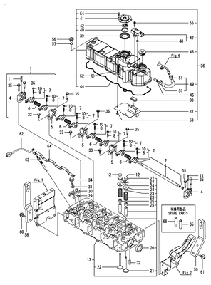 CYLINDER HEAD & BONNET (4TNV88C-KRNQ)