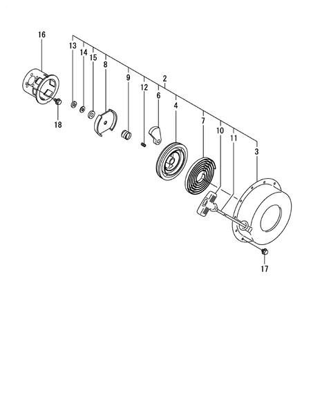 RECOIL STARTER (L100V6-PYTYI)