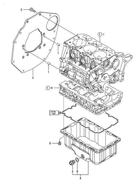 MOUNTING FLANGE & OIL SUMP (3TNM68-AMW)