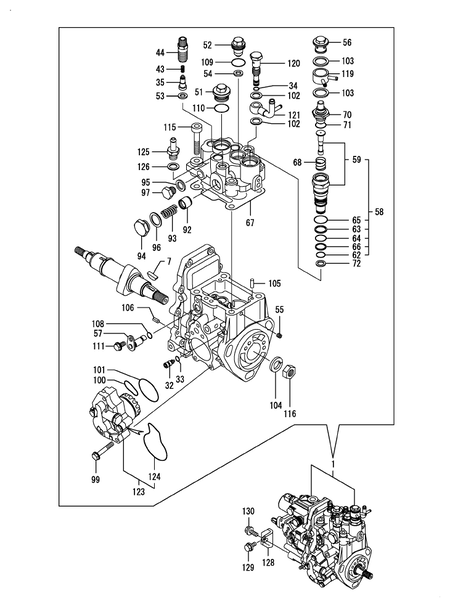 FUEL INJECTION PUMP (3TNV88-BDSA2)