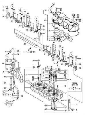 CYLINDER HEAD & BONNET (4TNV106T-GGE) CYLINDER HEAD & BONNET (4TNV106T-GGE)