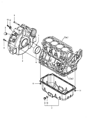 FLYWHEEL HOUSING & OIL SUMP (4TNV98CT-GGE) FLYWHEEL HOUSING & OIL SUMP (4TNV98CT-GGE)
