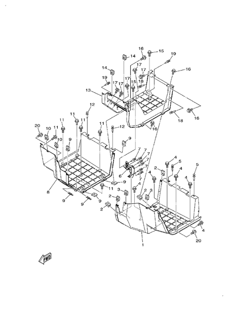 STAND & FOOTREST (YU700G-RD(2022US))