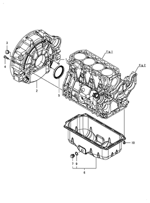 FLYWHEEL HOUSING & OIL SUMP (4TNV98T-ZGGM) FLYWHEEL HOUSING & OIL SUMP (4TNV98T-ZGGM)