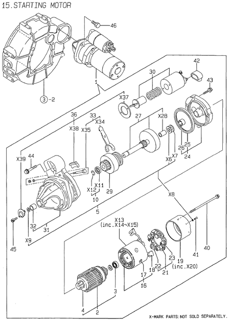 STARTING MOTOR (4TNE84-MS)