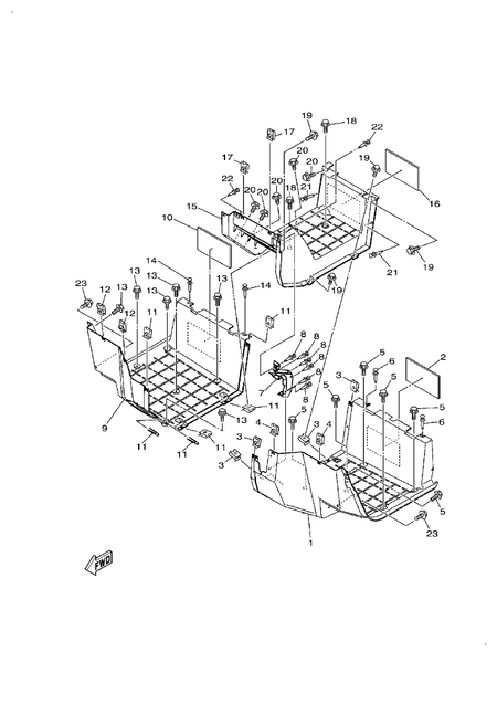 STAND & FOOTREST (YU700G-RD(2021US))