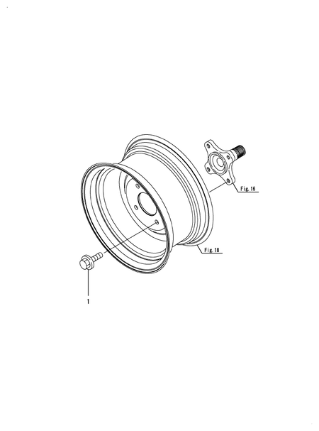 HUB BOLT,FRONT (SX3100(CCY))