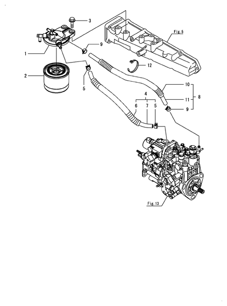 FUEL PIPE (4TNV84T-BGGES)