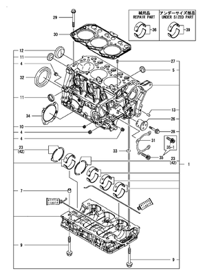 CYLINDER BLOCK (3TNM72-AMW) CYLINDER BLOCK (3TNM72-AMW)