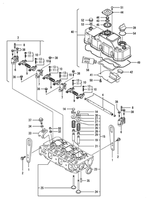 CYLINDER HEAD & BONNET (3TNV82A-DSA)