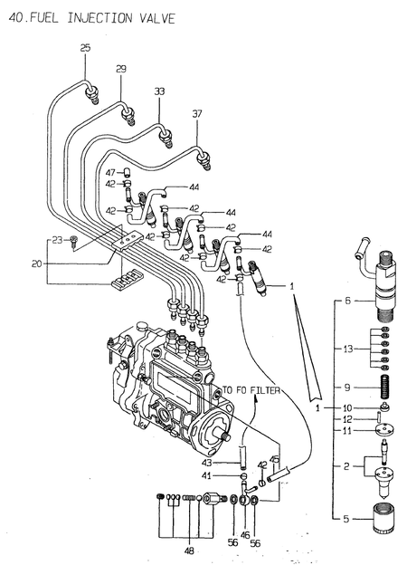 FUEL INJECTION VALVE (4TN84E-G2) FUEL INJECTION VALVE (4TN84E-G2)